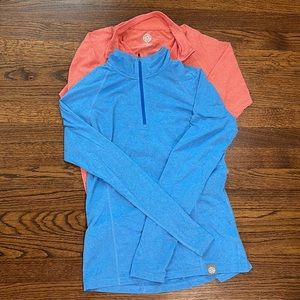 REI quarter zip athletic tops- set of 2